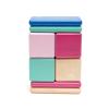 8 Piece Tegu Pocket Pouch Magnetic Wooden Block Set, Blossom view 4