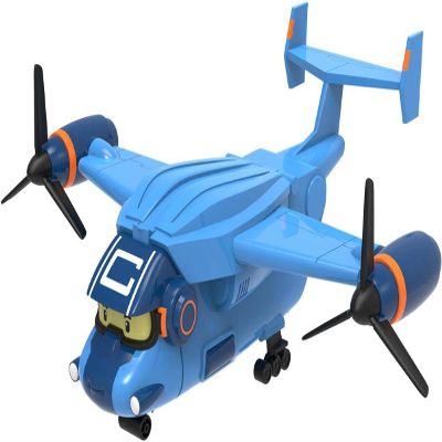 Robocar Poli Toys, Carey Carrier Sound & Light, Transport Cargo Plane Toy, Diecast Vehicle Storage Airplane, Kids Toys for Ages 3 and up