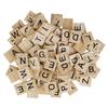 Trimming Shop Set of 500 + 100 Free Wooden Wooden Tiles Letters for Board Games, Wall Decor & Arts and Crafts view 1