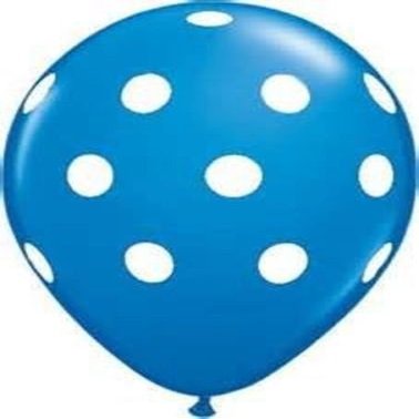 100 Pcs Blue/White dots Latex Balloons Party Favor wedding Birthday US by www.embellishmentworld.com
