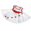 Adorable Hearts Dress (16") Teddy Bear Clothes Outfit Fits Most 14" - 18" Build-a-bear and Make Your Own Stuffed Animals view 1