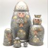 BuyRussianGifts Unique Shape Russian Nesting Doll Princess Hand Painted 5 Piece Doll view 1