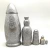 BuyRussianGifts Unique Shape Russian Nesting Doll Princess Hand Painted 5 Piece Doll view 4