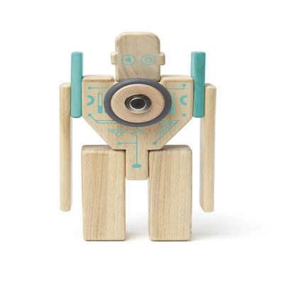 Tegu Magbot Magnetic Wooden Block Set, 1-99 years old, 9 piece