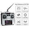 Radiolink AT10II 12 Channels 2.4G RC Transmitter and Receiver R12DS & PRM-01 Voltage Telemetry Radio Controller for RC Airplane FPV Racing Drone Quad Helicopter Car and Boat (Grey Mode 2 Left Hand) view 2