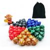 50pcs Assorted D10 Pack, 5X10pcs 10 Sides Dice Marble Polyhedral Dice D10 Set view 1
