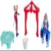 DC Super Hero Girls Poison Harley Quinn Figure Bedroom Set, 6" view 1