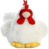 Aurora Adorable Mini Flopsie Chicken Stuffed Animal - Mini Companions Ready for Playful Adventures - for Kids All Ages, Toddlers, Adults, and Families - White 5.5 Inches view 2