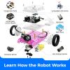 Makeblock mBot Robot Kit, STEM Projects for Kids Ages 8-12 Learn to Code with Scratch Arduino, Robot Kit for Kids, Computer Programming for Beginners Gift for Boys and Girls 8 Pink view 3
