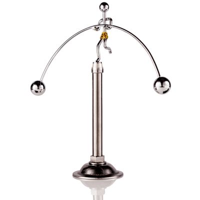 Sunnytech Steel Balance Toy Weightlifter Kinetic Art Balance Toy Balancing Decompressive Science Psychology Home Offic Decor Desk Decor WJ049