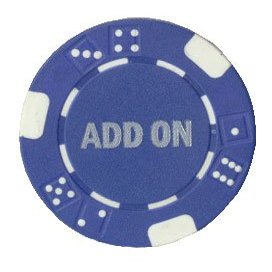 100 Tournament Blue ADD-ON Poker Chips