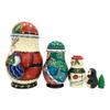 BuyRussianGifts Santa with Toys Stacking Russian Nesting Dolls Hand Painted 5 Piece Set view 3