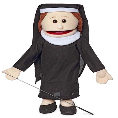 25" Nun, Peach, Full Body, Ventriloquist Style Puppet