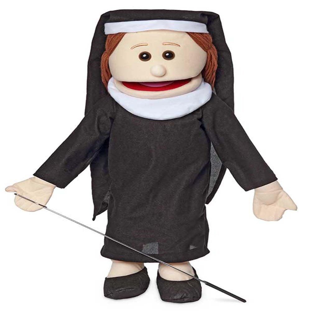 25" Nun, Peach, Full Body, Ventriloquist Style Puppet
