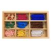 New Sky Montessori Checker Board Beads Early Development Mathematics Material for Kids Wooden Toy Montessori Math Learning Addition and Subtraction Aids view 3
