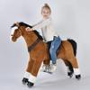 Ufree Large Mechanical Rocking Horse Toy, Ride on Bounce up and Down and Move, 44 inch for Children 6 to Adult (Black Mane and Tail) view 1