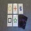 2PK E02C Low Cost Zener Style UNMARKED ESP Testing Cards - not Marked - not a Magic Trick view 2