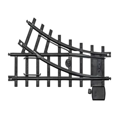 Lionel Ready-to-Play Left & Right Hand Interchange 2-Piece Black Plastic Track Pack