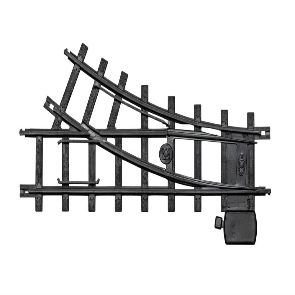 Lionel Ready-to-Play Left & Right Hand Interchange 2-Piece Black Plastic Track Pack