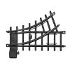 Lionel Ready-to-Play Left & Right Hand Interchange 2-Piece Black Plastic Track Pack view 2