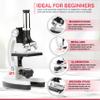 AmScope 120X-1200X Kids Beginner Microscope Kit - Includes IQCrew Science Microscope Accessory Kit view 2