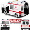 Liberty Imports Ambulance Toy Car with LED Lights & Siren Sound Effects - Friction Powered Wheels Plastic Rescue Vehicle Toy for Kids & Toddlers view 2