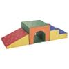 ECR4Kids SoftZone Single Tunnel Climber, Toddler Playset, Assorted, 3-Piece view 1