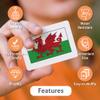 CARDDIA | Collection of Country Flags Educational Flashcards | 242 Flags with Country Names, Territory Shapes, Capitals & Continents | Durable & Portable | Perfect for Geography Gifts view 4