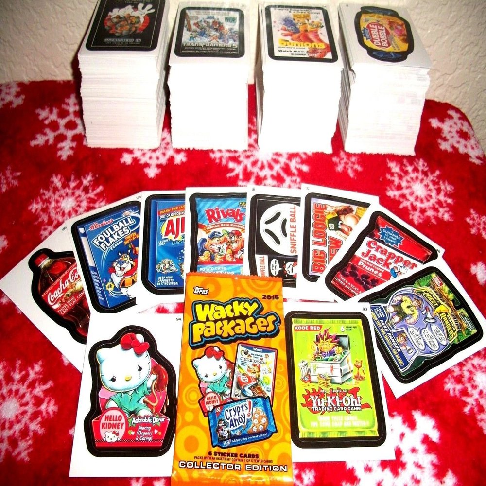 2015 WACKY PACKAGES Series 1 LOT of Thirty Different Stickers