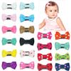 20 Pack Handmade Tiny Hair Clips for Baby Fine Hair 1.75Inch Mini Grosgrain Ribbon Hair Bows Snap Hair Clips Barrettes Hair Accessories For Baby Girls Newborn Infant Toddlers view 1