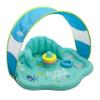 SwimSchool Baby Splash Play Mat with Adjustable Canopy  Inflatable Play Pool for Babies & Infants with Backrest  Includes Baby Water Toy Rings view 1