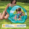 SwimSchool Baby Splash Play Mat with Adjustable Canopy  Inflatable Play Pool for Babies & Infants with Backrest  Includes Baby Water Toy Rings view 4