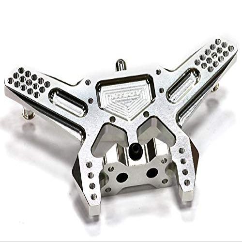 Billet Machined Silver Rear Shock Tower for Traxxas 1/10 Slash 2WD 3638