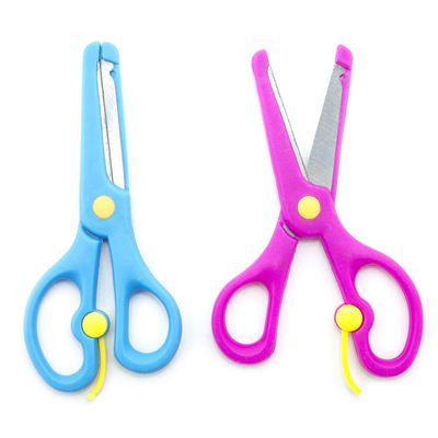 D2-005 Kids Safe Blunt Tip Easy to Use Scissors 5.5'' - Set of 2