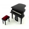 1:12 Scale Black Piano with Stool Set #05913 view 3