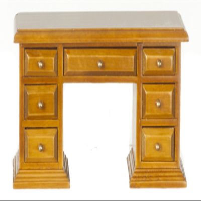 1:12 Scale Walnut Library Desk #D4683
