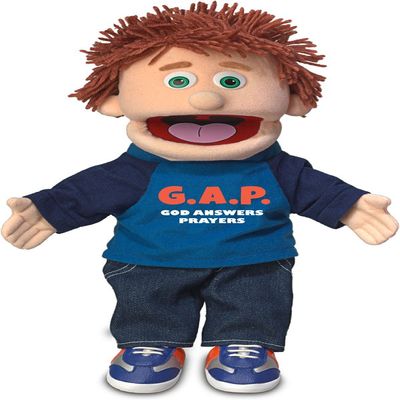 14" God Answers Prayers, Peach Boy, Christian Ministry Hand Puppet