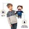 14" God Answers Prayers, Peach Boy, Christian Ministry Hand Puppet view 2