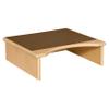 Wood Designs 990341BN Potty Helper with Brown Tread, Natural view 1