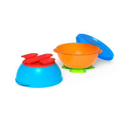 NUK First Essentials Tri-Suction Bowls, Colors may vary, 2-Pack
