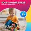 Skoolzy 30 PCS Baby Blocks - Small Wooden ABC Blocks for Toddlers 2-5 - Alphabet Learning & Building Toys view 2