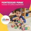 Skoolzy 30 PCS Baby Blocks - Small Wooden ABC Blocks for Toddlers 2-5 - Alphabet Learning & Building Toys view 3