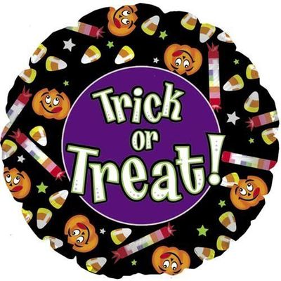 Single Source Party Supply - 18" Trick Or Treat Candy Foil Balloons