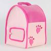 Unipak SFS Gift Bundle - 12" Plush Pink Dog House Carrying Case with Five (5) Stuffed Animal Dogs (Pink Poodle, Pug, Chihuahua, Beagle, and White Terrier) + Five Mini Puppy Figures view 3