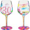30 Another Year- Bottom's Up Wine Glass view 1