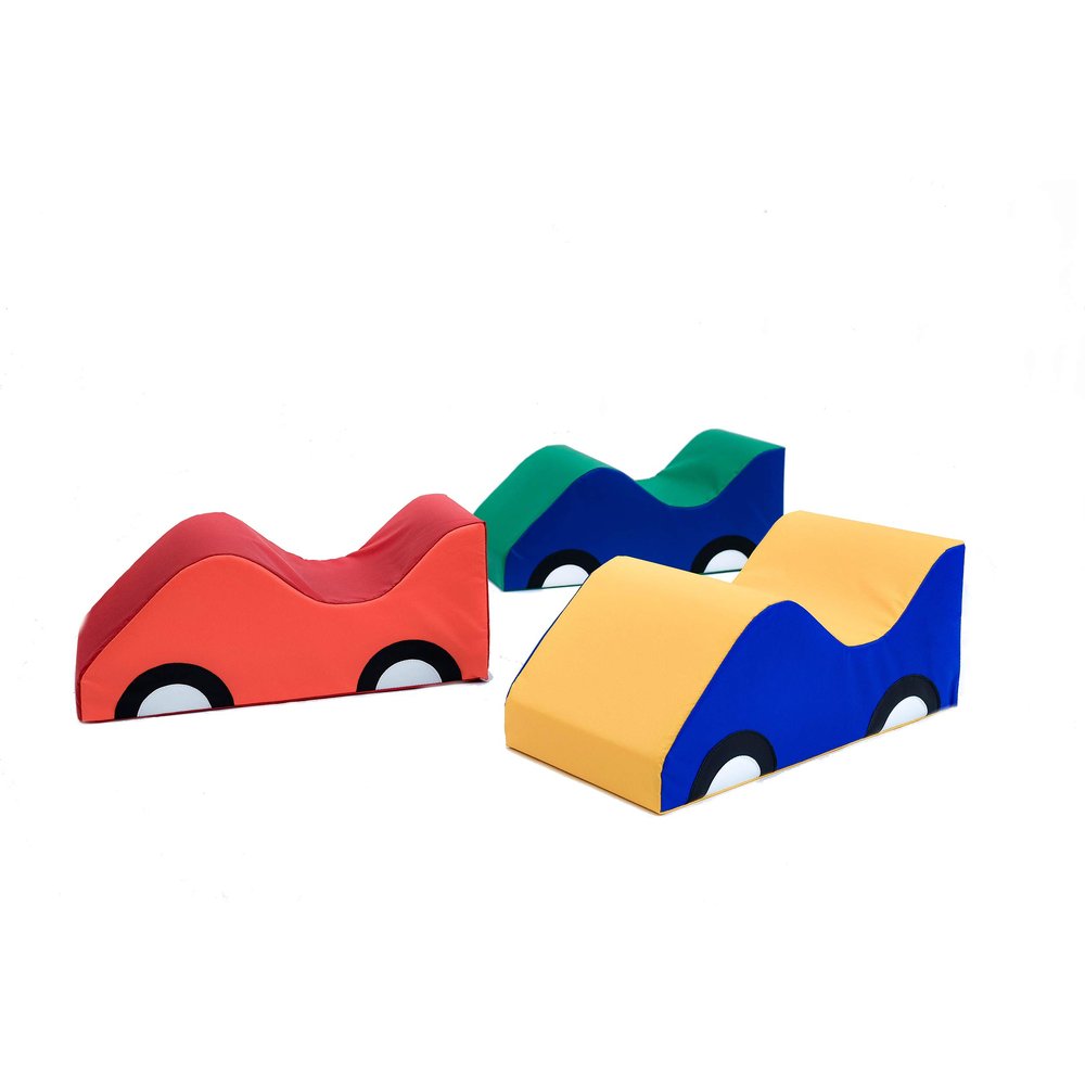 Children's Factory Wide Infant Toddler Soft Cars, Rainbow