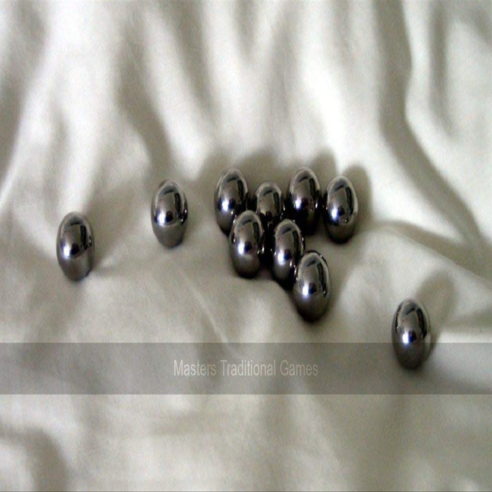 Masters Traditional Games Set of 10 Stainless Steel Parlour Bagatelle Balls (7/16 inch)