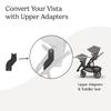UPPAbaby Upper Adapter for Vista, Vista V2, and Vista V3 Strollers/ Compatible with Bassinet, Toddler Seat, Aria, Mesa V2, or Mesa Max Infant Car Seats / Quick + Secure Attachment / 1 Set view 2
