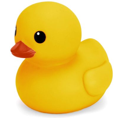 XL Jumbo Large Rubber Duck Bath Toy - No Hole Giant Duck, Waterproof Big Duckie Baby Shower Water Toy Without Hole for Kids Home, Decor, Party Gift 8-Inches (Yellow)