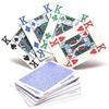 Copag 4 Colour 100% Plastic Playing Cards Poker Size Jumbo Index (Blue Back) view 1